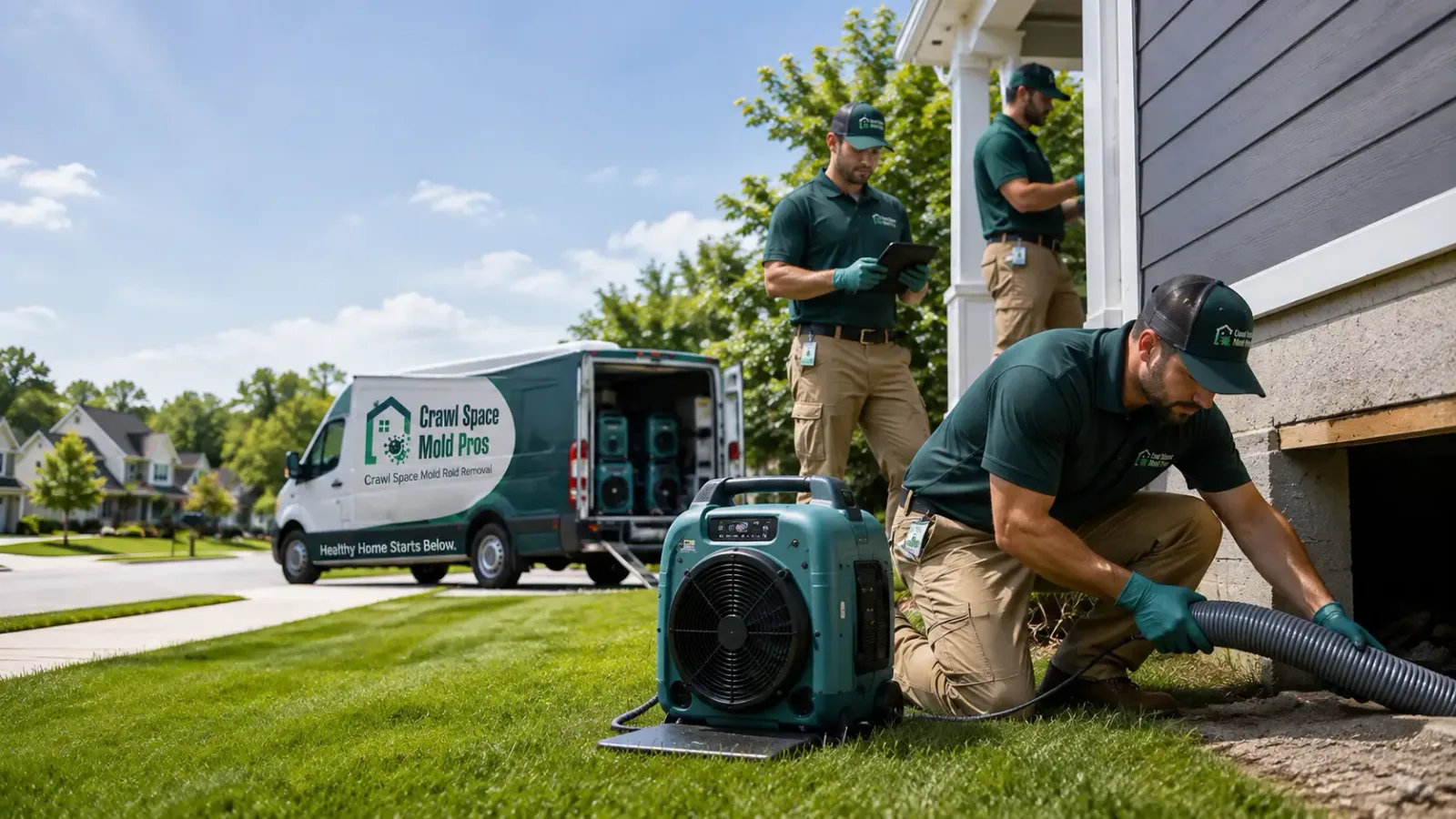 Crawl Space Mold Removal in Chambersburg, IL